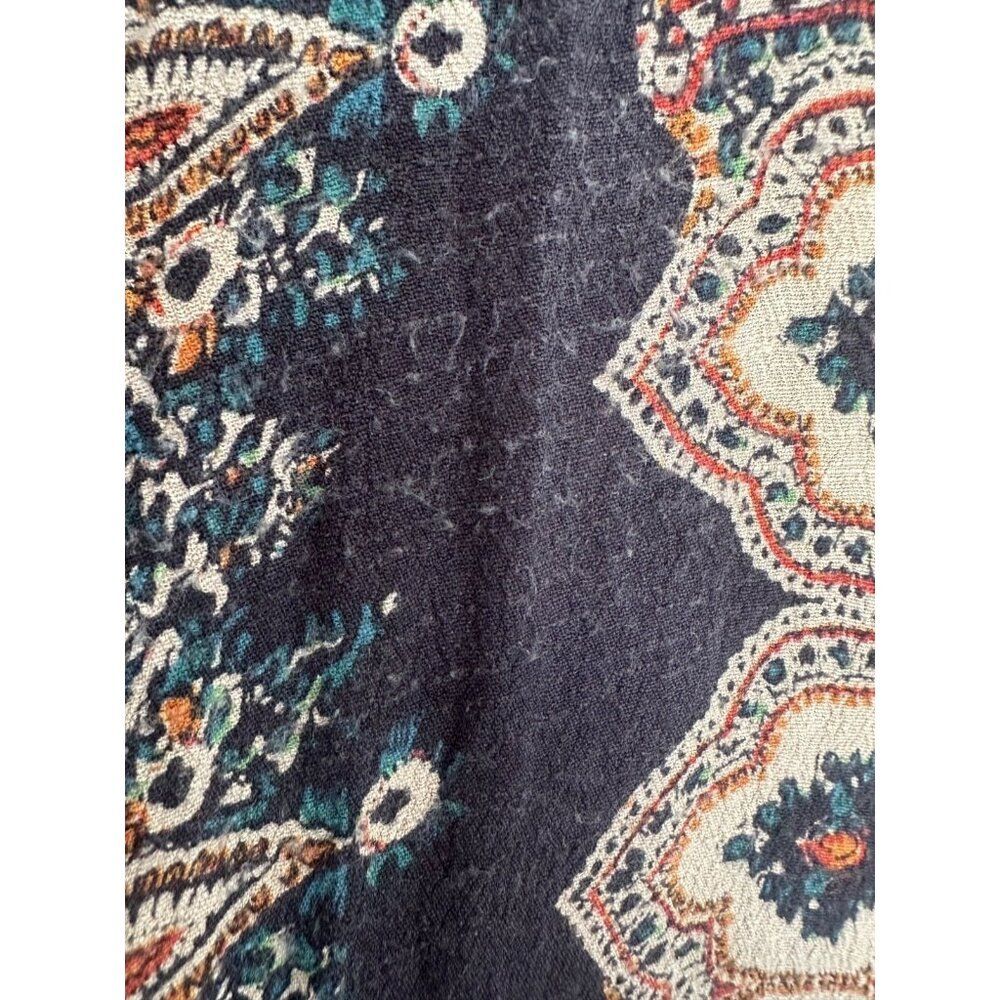 Free People Black Paisley-Print Long Sleeve Mini Dress - Picture 6 of 9